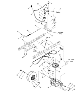 Motion Drive Group - Gear Drive (7500385) Diagram and Parts List for 7800162E-ELT155420 2010 Briggs and Stratton Lawn Tractor